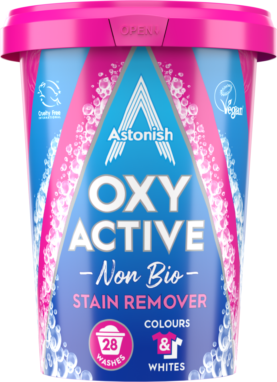 Astonish Odstraňovač skvrn na prádlo Oxy Active Non Bio 625 g