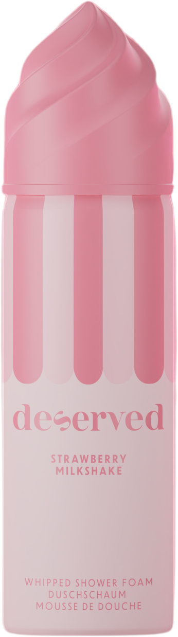 Deserved Whipped Shower Foam Strawberry Milkshake 100 ml