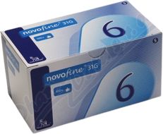 Novofine jehla 31Gx6mm 100 ks