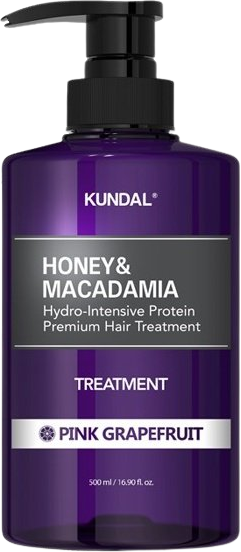 Kundal Honey&Macadamia Treatment - hydrointenzivní proteinová kůra na vlasy s grapefruitem 500 ml