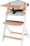 Kinderkraft Židlička jídelní Enock s polstrováním White wooden