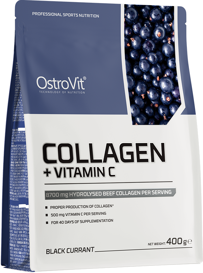 OstroVit Kolagen + Vitamin C černý rybíz 400 g