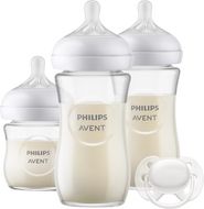 Philips Avent Novorozenecká startovní sada Natural Response skleněná SCD878/11, 2 x 240 ml