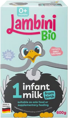 Lambini Bio počáteční kojenecké mléko 1 600 g
