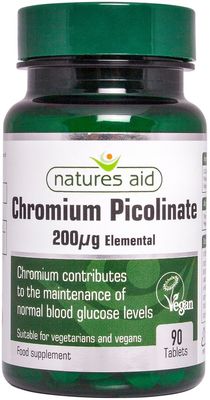 Natures Aid Chrom (200mcg) 90 tablet