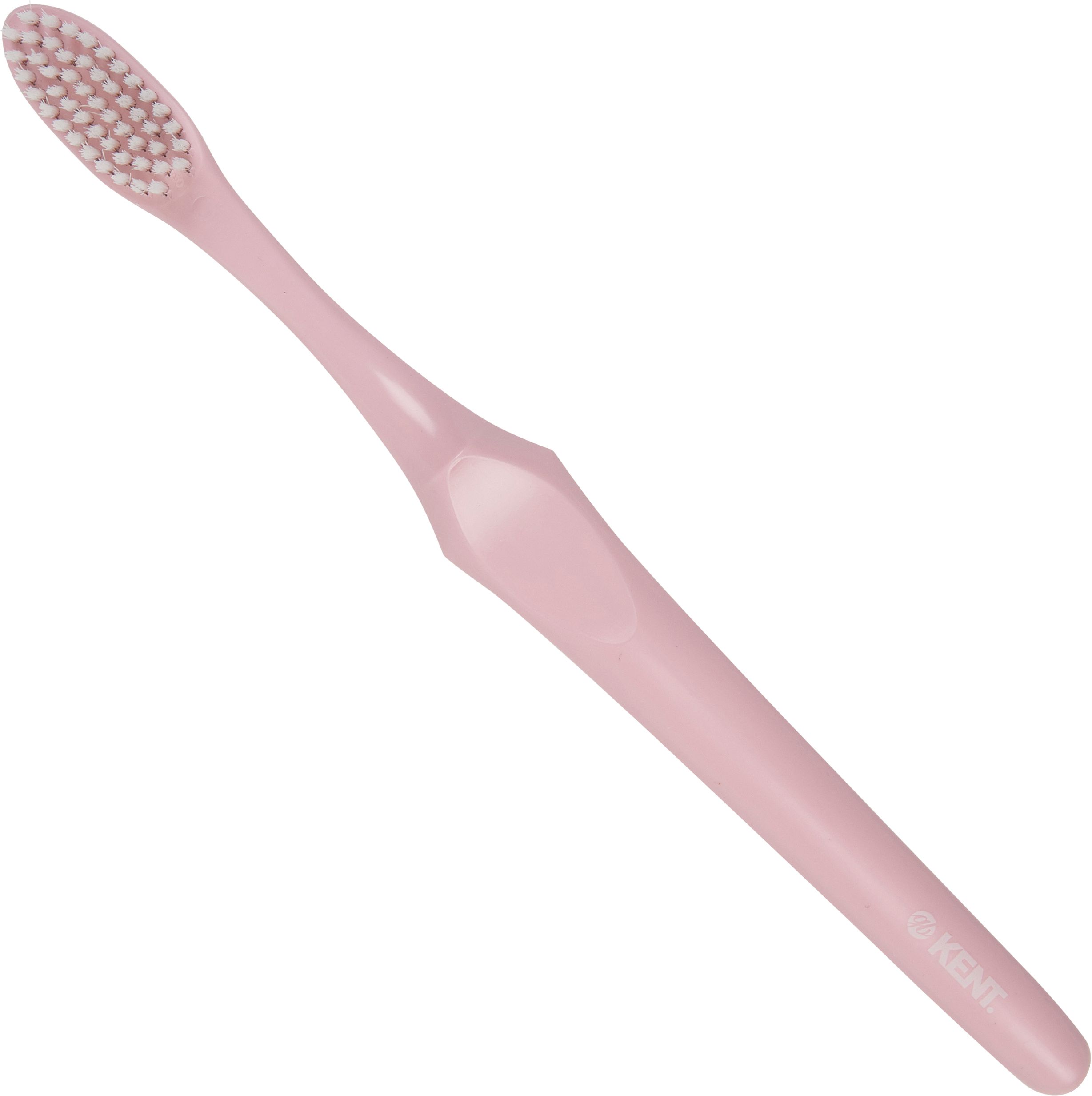GB Kent & Sons Plc KENT - Zubní kartáček SMILE Super Soft se stříbrem v růžové barvě