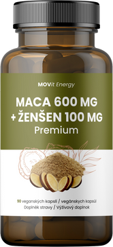 MOVit Energy Maca 600 mg + Ženšen 100 mg 90 kapslí