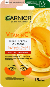 Garnier Skin Naturals oční maska pro rozjasnění očního okolí s vitaminem C 5 g