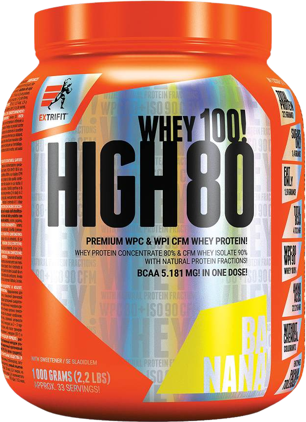 Extrifit High Whey 80  banán 1000 g