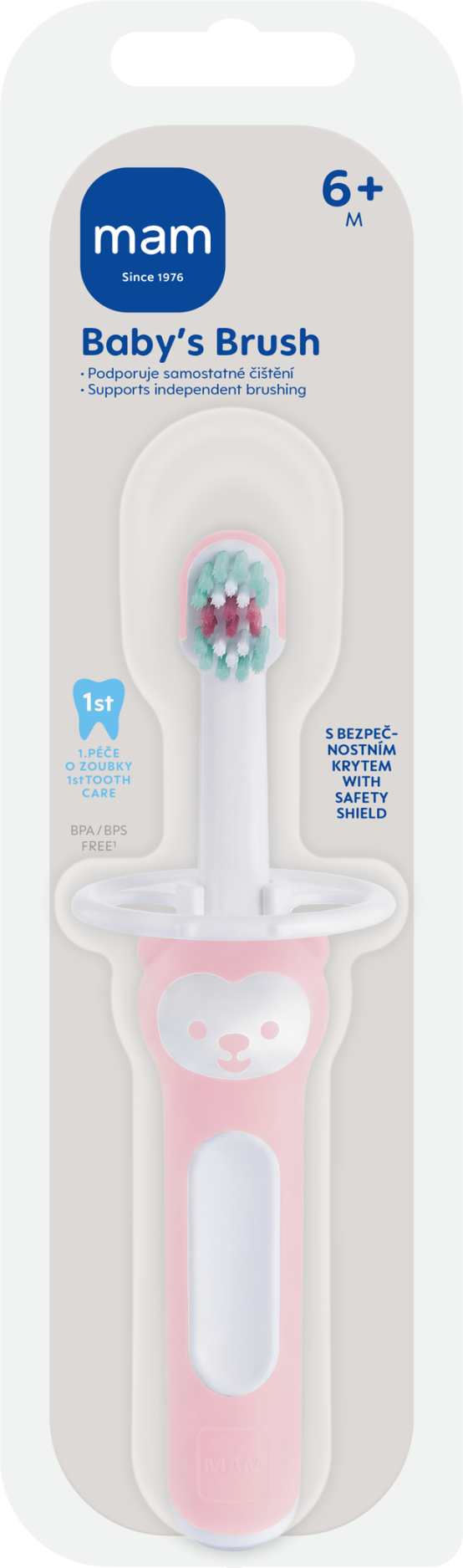MAM Kartáček zubní Baby´s Brush 6+, růžový