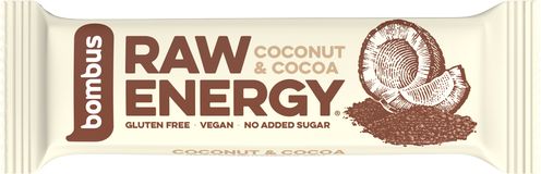 Bombus RAW Energy kokos a kakao 50 g