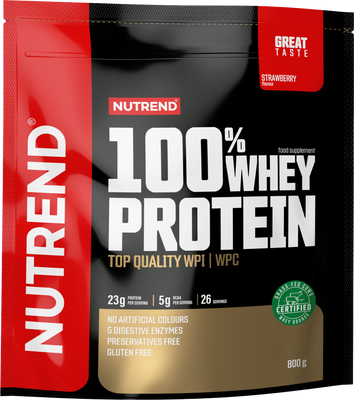 Nutrend 100% Whey Protein Jahoda 800 g