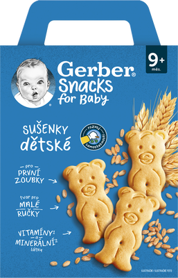 Gerber Snacks dětské sušenky 180 g