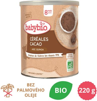 Babybio nemléčná bio kaše s kakaem 220 g