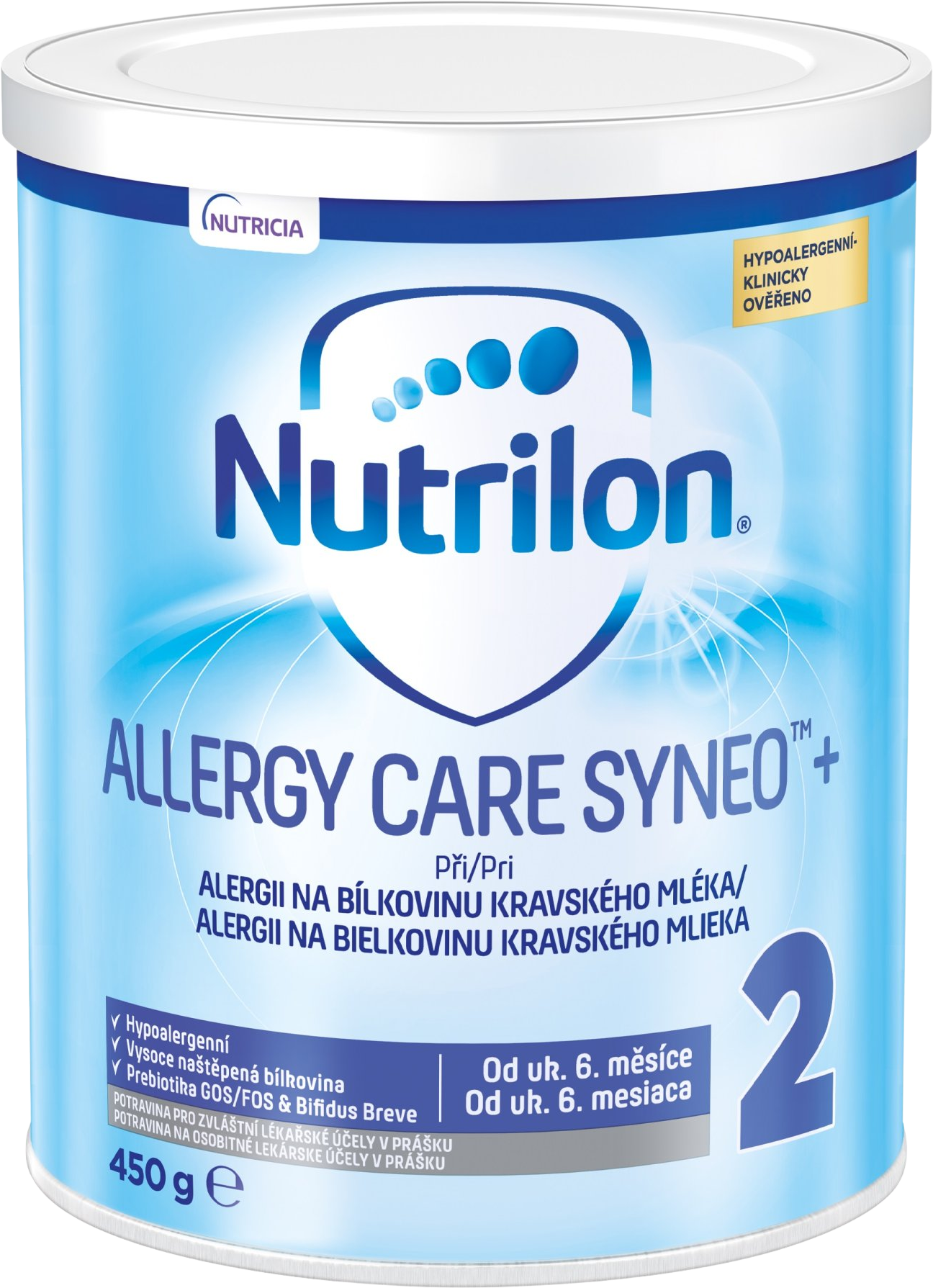 Nutrilon Allergy Care Syneo+ 2, pokračovací kojenecké mléko 450 g