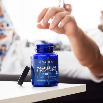 Natios Magnesium Bisglycinate 1000 mg + B6 90 kapslí