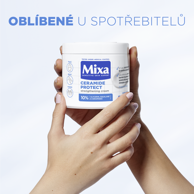 Mixa posilující tělová péče pro velmi suchou pokožku, 400 ml