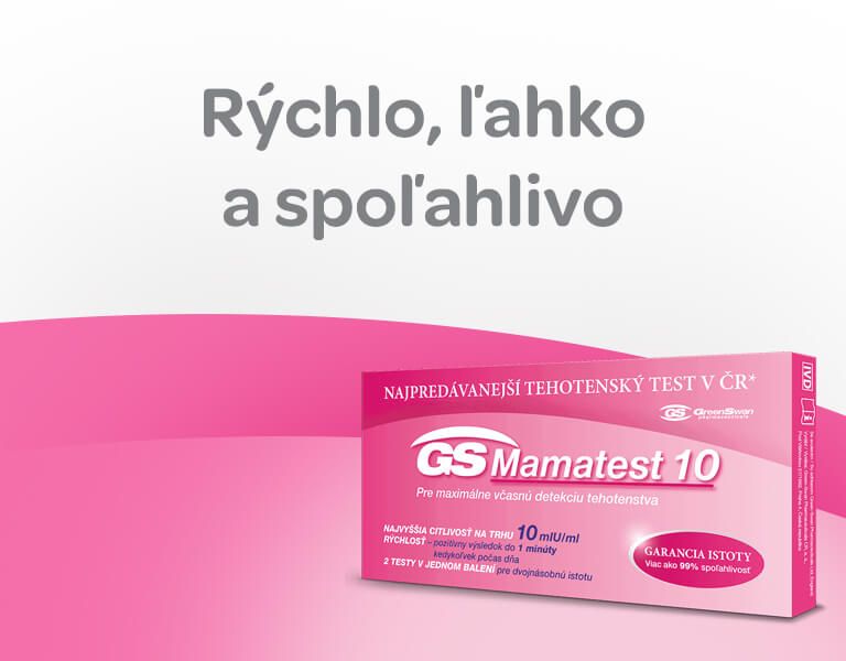 GS Mamatest 10 tehotenský test 2 ks, banner