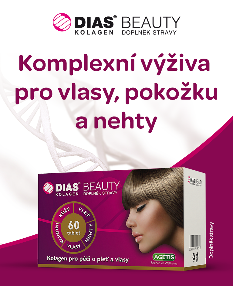 Dias Beauty, kolagen typu I, II a III, pro vlasy, nehty a pleť