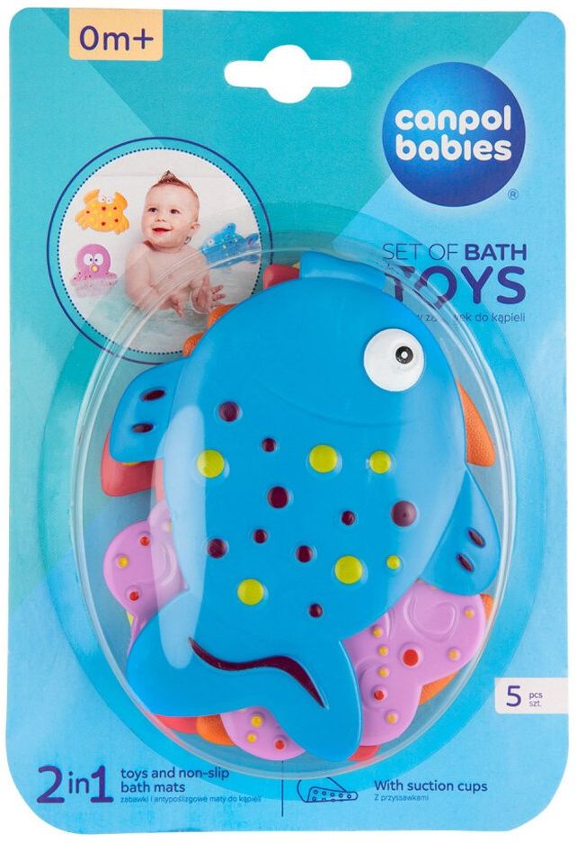 Canpol babies Mini protiskluzové podložky do vany 5 ks