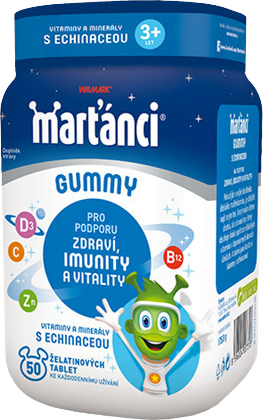 Marťánci Walmark Gummy Echinacea 20 mg želatinové tablety 50 ks