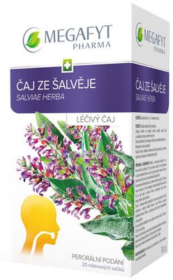 Megafyt Čaj ze šalvěje sypaný sáčky 20 ks