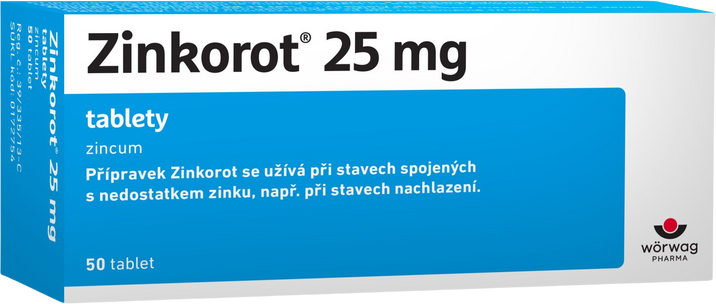 Wörwag Zinkorot 25 mg 50 tablet