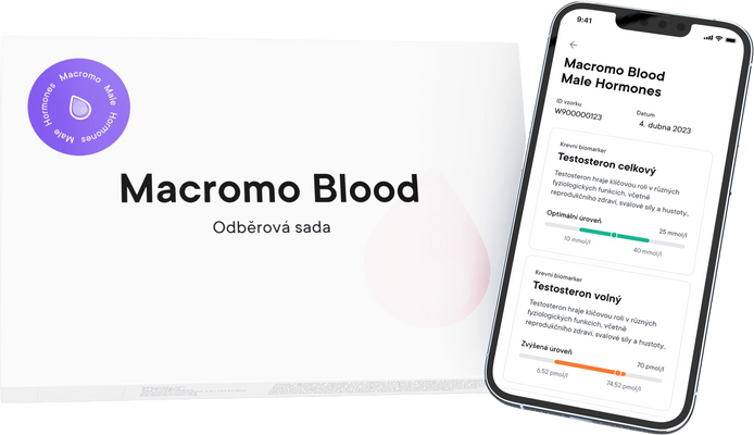 Macromo krevní test Mužské hormony