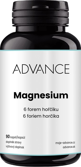ADVANCE Magnesium 6 forem hořčíku 90 kapslí