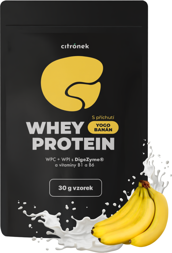 Citronek Whey Protein WPC80 + WPI90 - yogobanán 30 g