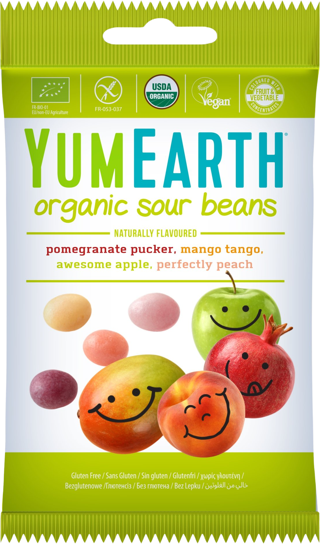 YumEarth BIO Kyselé želé - Mix příchutí 50 g