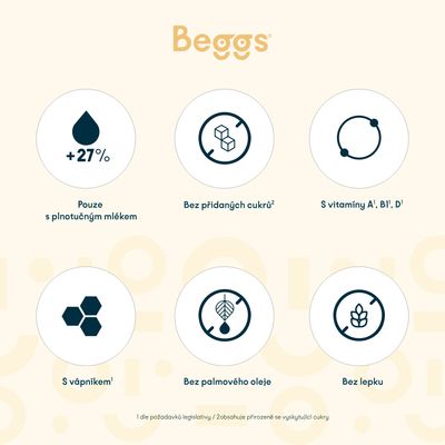 Beggs Mléčná rýžová kaše banánová 200 g