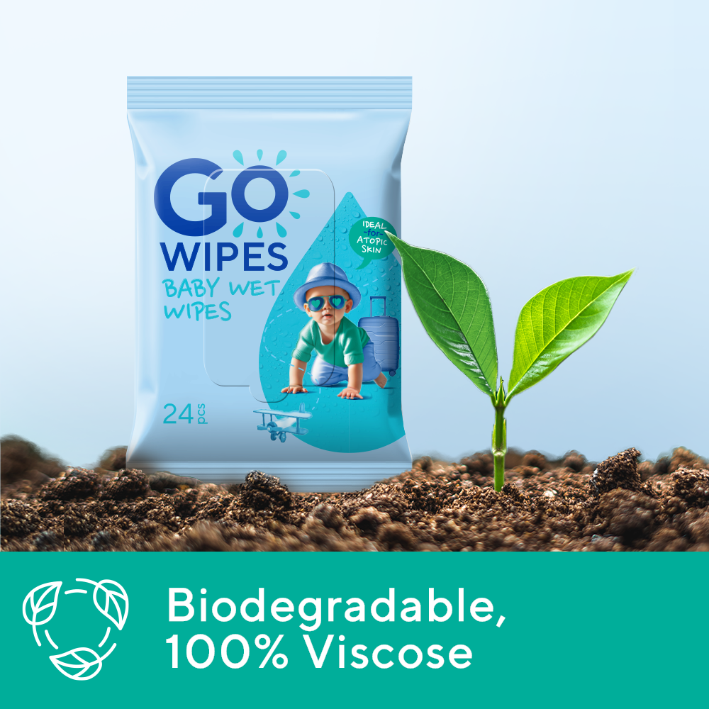 GoWipes Detské vlhčené obrúsky pre citlivú a atopickú pokožku 24 ks