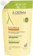 A-Derma Exomega Control Zvláčňujíci sprchový olej - Recyklovatelná ECO náhradní náplň 500 ml