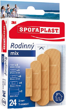 Spofaplast 3M 603 Rodinný mix 24 ks
