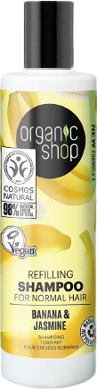 Organic Shop Vyživující šampon pro normální vlasy Banán a jasmín 280 ml