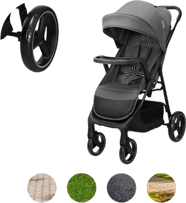 Kinderkraft Kočárek sportovní Trig 3 Granite grey 82 cm