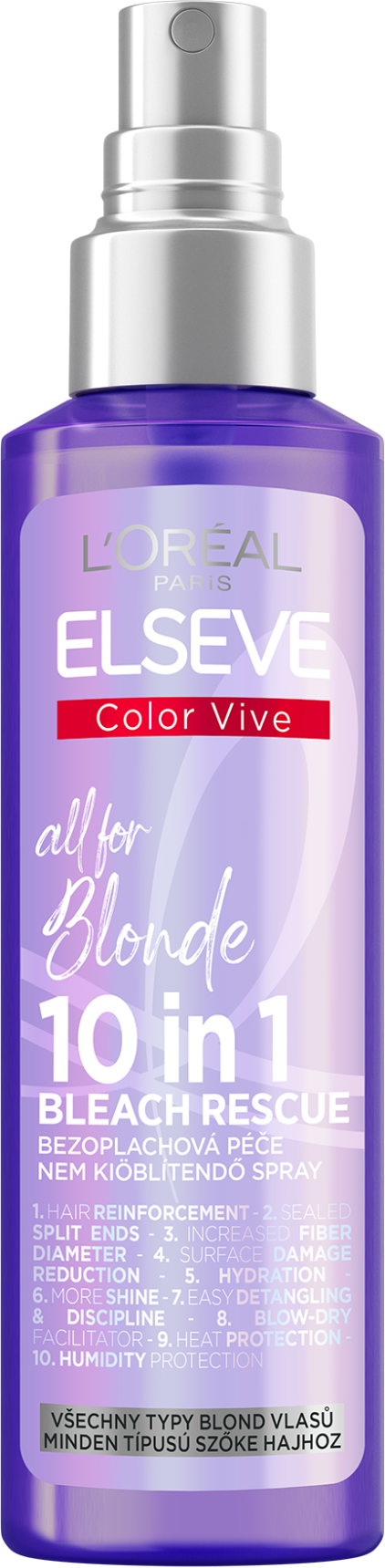 L'Oréal Paris Elseve Color Vive Purple All For Blonde 10 v 1 sprej 150 ml
