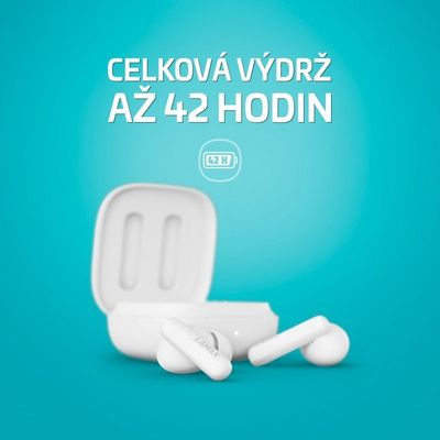 LAMAX Clips1 Plus špuntová sluchátka, bílé