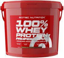 SciTec Nutrition 100% Whey Protein Professional čokoláda/lískový oříšek 5000 g