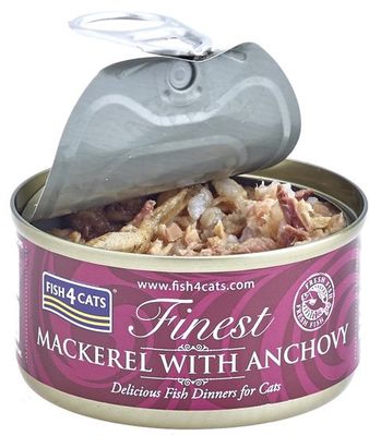 Fish4Cats Konzerva pro kočky Finest makrela se sardinkami 70 g