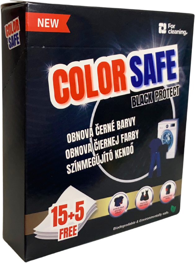 Color Safe Ubrousky na praní Black protect 20 ks