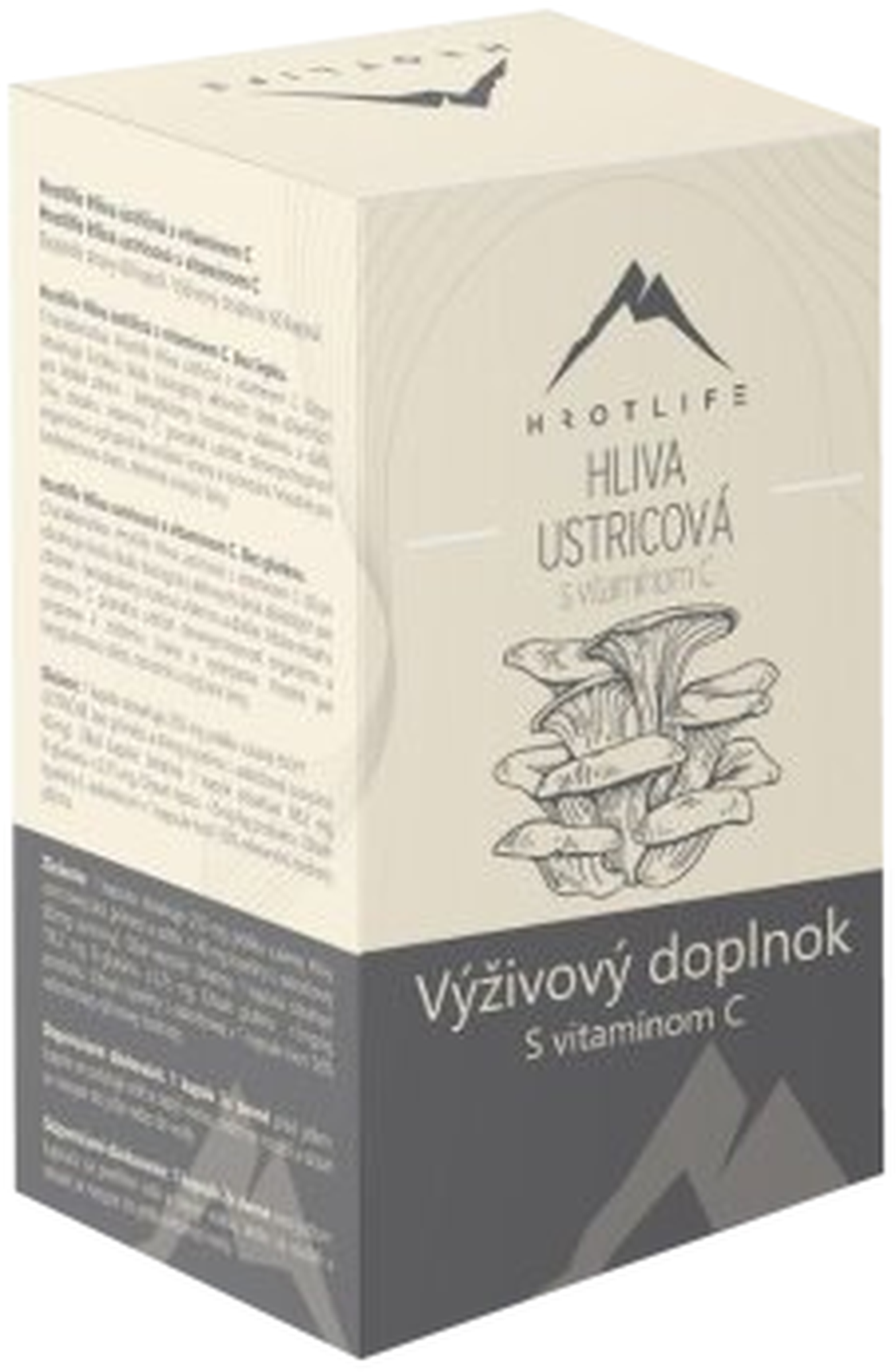 Hrotlife Hlíva Ústřičná s Vitamínem C 60 kapslí