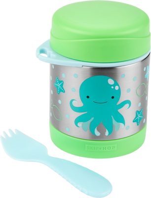 Skip Hop Zoo Termoska na jídlo se lžičko/vidličkou Chobotnice, 3+ 325 ml