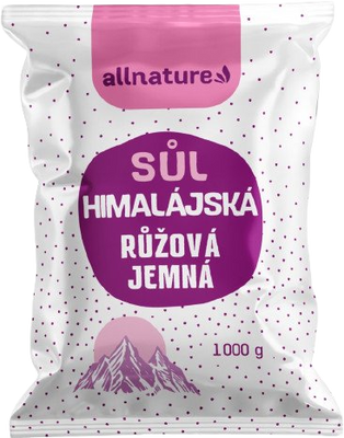Allnature Himalájská sůl růžová jemná 1000 g