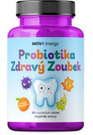 MOVit Energy Probiotika pro děti ZDRAVÝ ZOUBEK 60 tablet