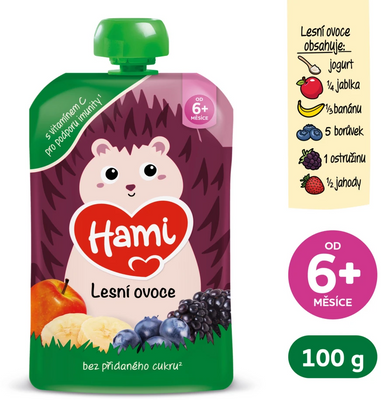 Hami Příkrm kapsička Smoothie lesní ovoce 100 g