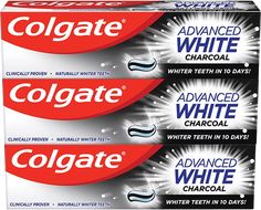 Colgate Advanced White Charcoal Zubní pasta 3 x 75 ml