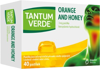 Tantum Verde Orange and Honey 3mg 40 pastilek