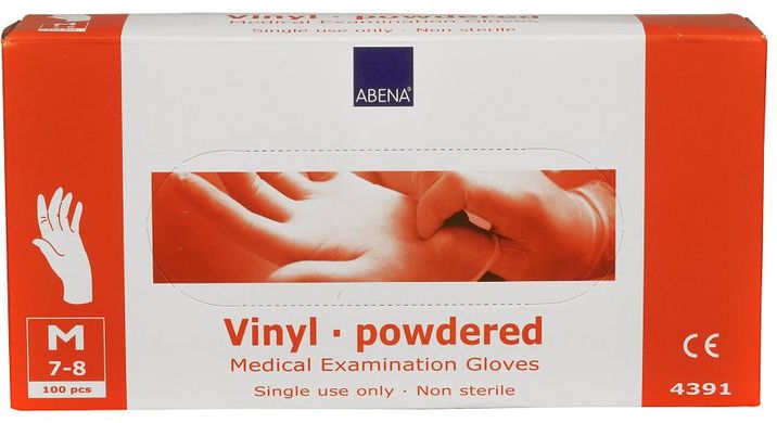 Abena Rukavice vynil M